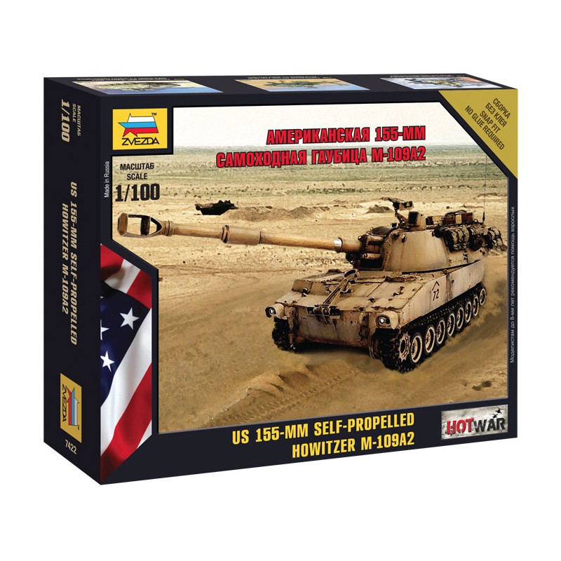 M-109 con cañón 155 mm. ZVEZDA 7422