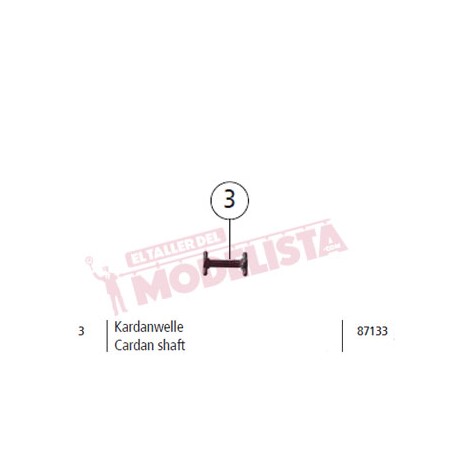 Cardan shaft, RENFE 307. ROCO 87133