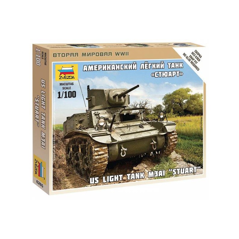 Light tank M3A1 "Stuart". ZVEZDA 6265