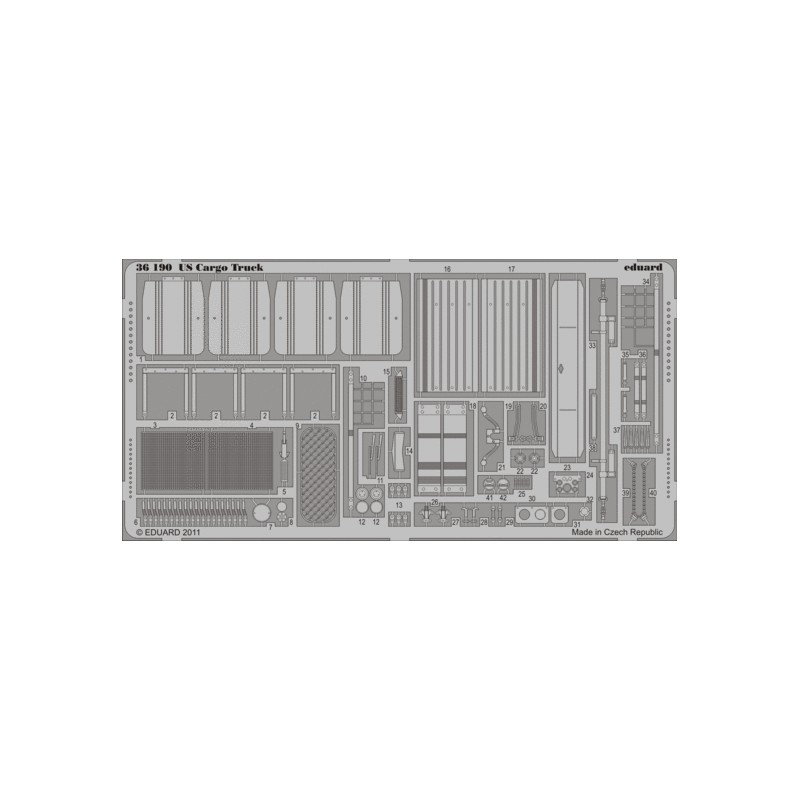 Fotograbado: Camión US (kit Italeri). EDUARD 36190