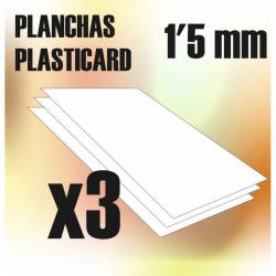 Plasticard A4 - 1,5mm.