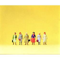 Female commuters.