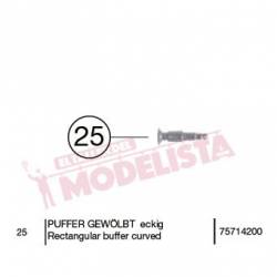 Rectangular buffer curved, RENFE 340.