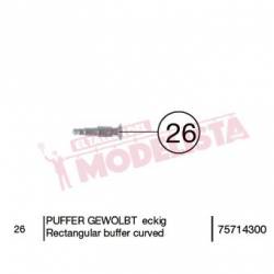 Rectangular buffer curved, RENFE 340.