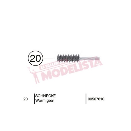 Worm gear, RENFE 340. FLEISCHMANN 00567610