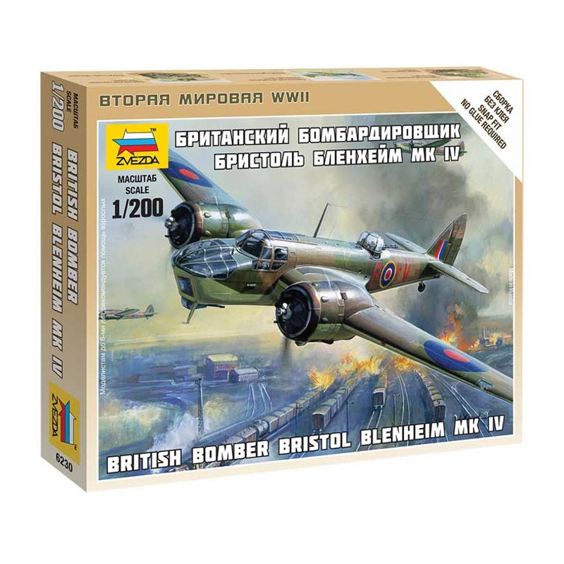British Bomber Bristol Blenheim IV. ZVEZDA 6230