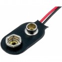 Portapilas 6F22 de 9V, con cable Portapilas 6F22 de 9V, con cable