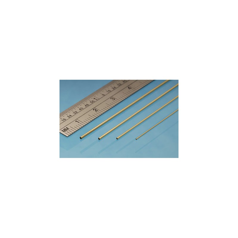 Tubo de latón de 1,3 x 1,1 mm. ALBION MBT13