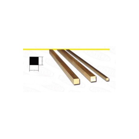 Square brass rod, 2,0 mm. ALBION SBW20
