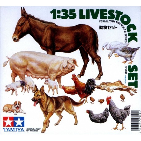 Livestock set. TAMIYA 35128