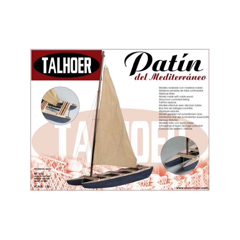 Patín del Mediterráneo. DISARMODEL 20161 Patín del Mediterráneo. DISARMODEL 20161