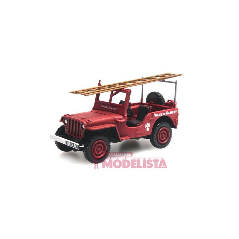 Jeep with ladder for forest fires. REE MODELES CB-090 Jeep with ladder for forest fires. REE MODELES CB-090