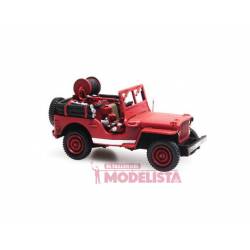 Jeep with motor pump for forest fires. REE MODELES CB-086