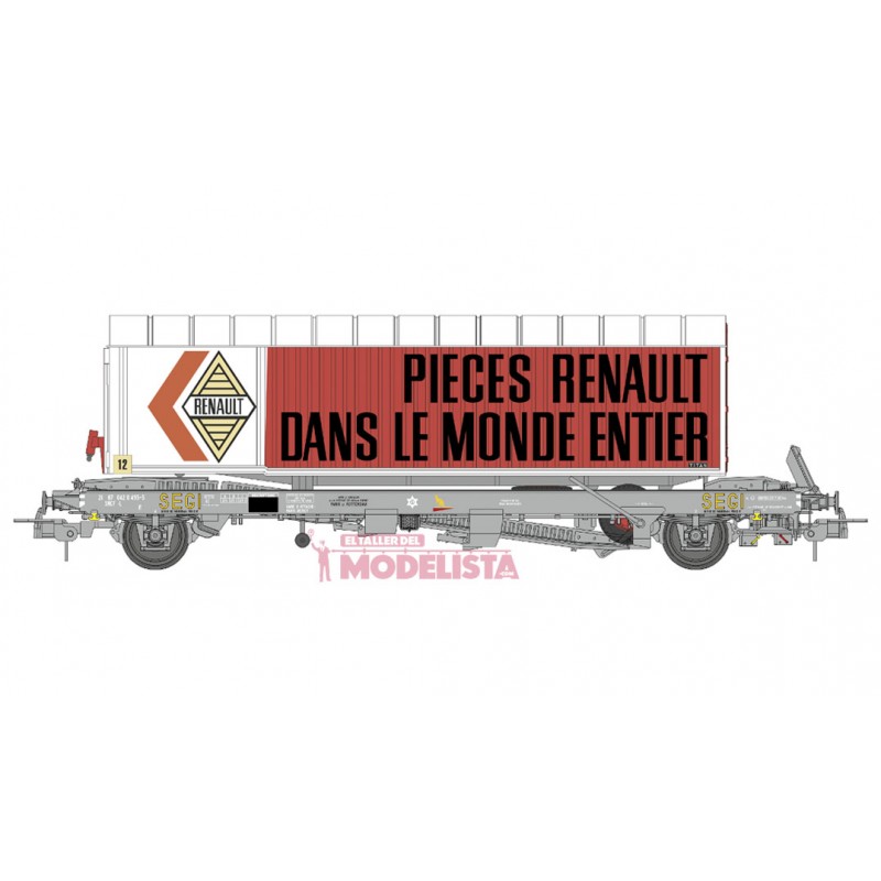 Plataforma Kanguro con trailer "Renault". REE WB-348.1 Plataforma Kanguro con trailer "Renault". REE WB-348.1