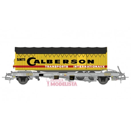 Wagon Kangourou with trailer "Calberson". REE WB-225