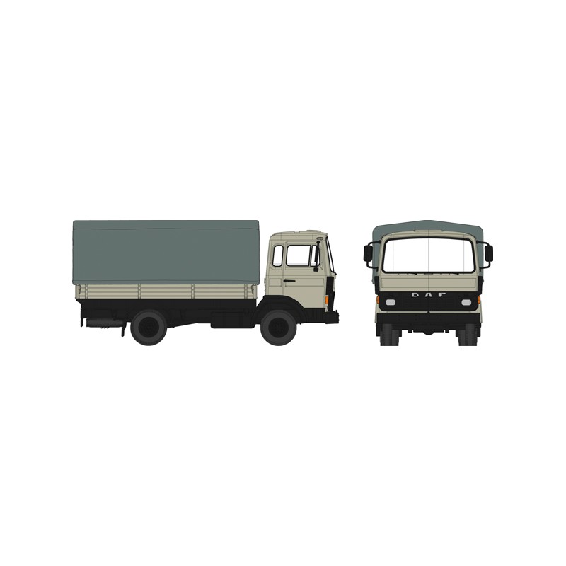 DAF F900, beige. BREKINA 34801