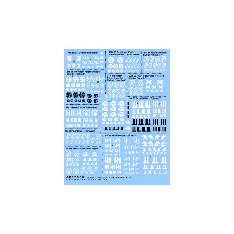 Insignias de unidades SS. ARCHER AR77006