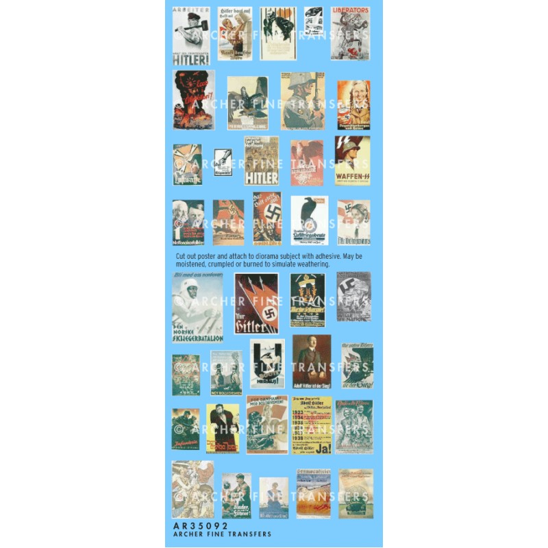 Carteles de propaganda alemanes 2. ARCHER AR35092 Carteles de propaganda alemanes 2. ARCHER AR35092