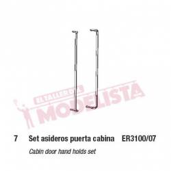 Set de asideros puerta cabina para 321. ELECTROTREN ER3100/07