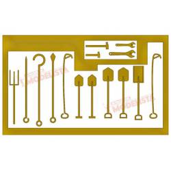 Steam locomotives tool set.