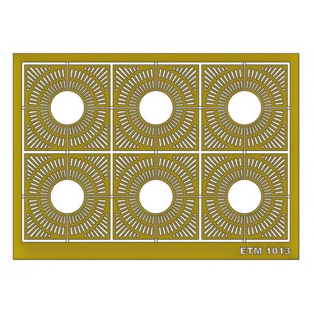 Tree grating set. Squared. ETM 1013