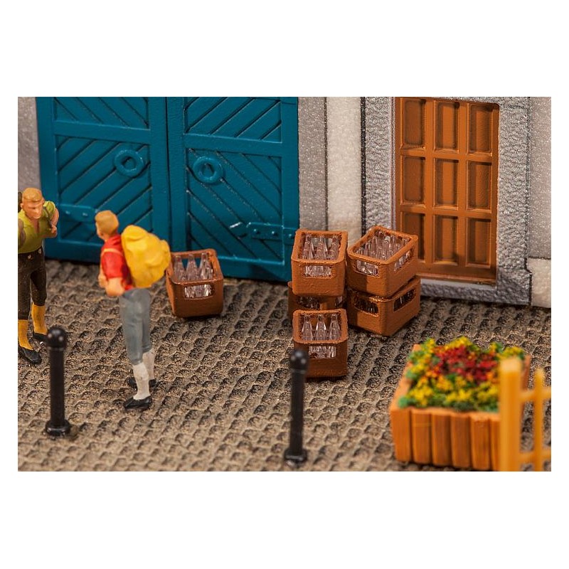 4 Cajas de bebidas. FALLER 180953