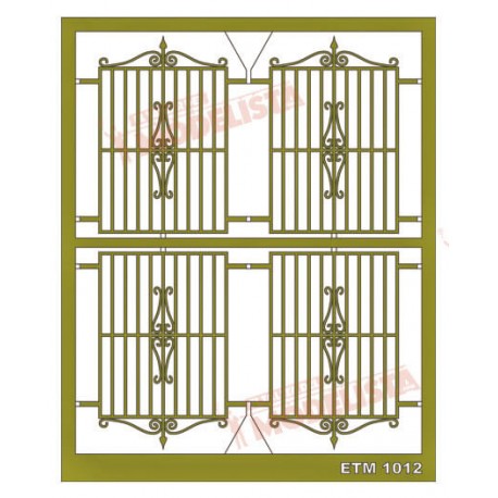 Window grilles (x4). ETM 1012