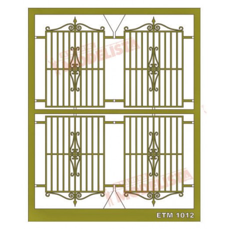 Window grilles (x4). ETM 1012