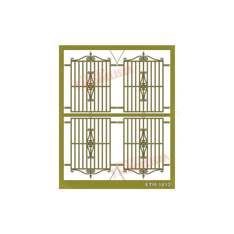 Window grilles (x4). ETM 1012