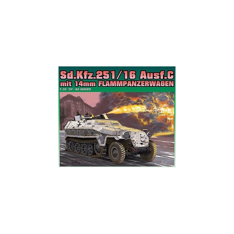 Sd.Kfz.251/16 Ausf.C. con lanzallamas. DRAGON 6864