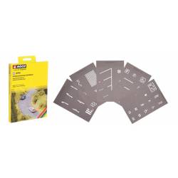 Street marking templates.