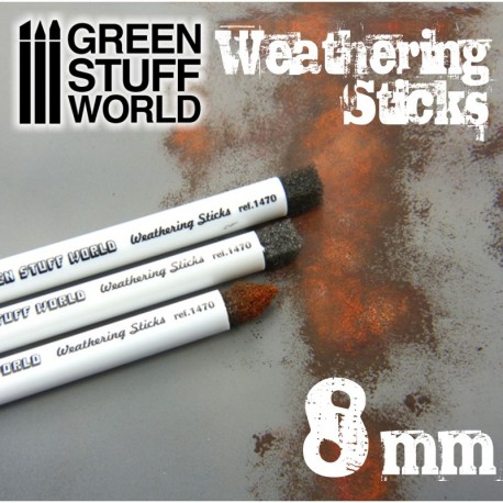 Weathering brushes, 8 mm. GREEN STUFF 368105