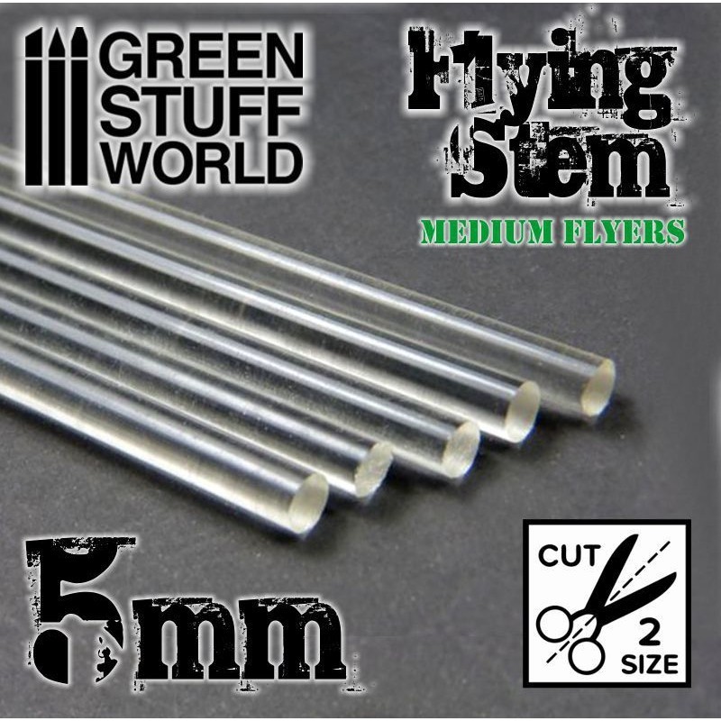 Barras transparentes, 5 mm. GREEN STUFF WORLD 368143 Barras transparentes, 5 mm. GREEN STUFF WORLD 368143