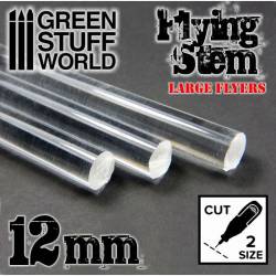 Acrylic rods, round 12 mm. GREEN STUFF WORLD 368150