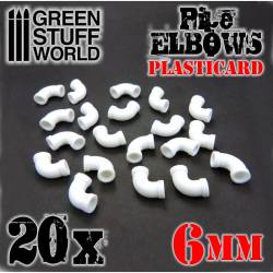 Plastische Ellbogen, 6 mm.