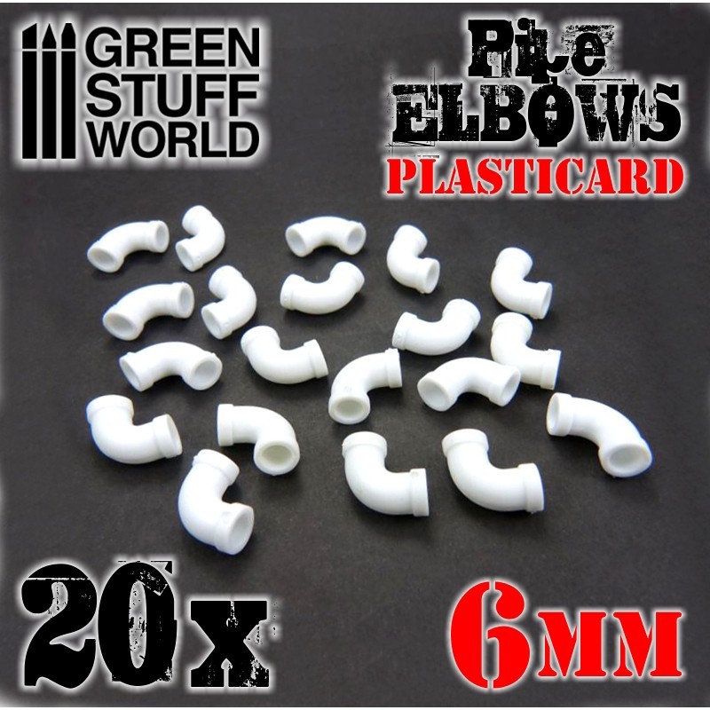 Polystyrene elbows, 6 mm. GREEN STUFF WORLD 368181 Polystyrene elbows, 6 mm. GREEN STUFF WORLD 368181