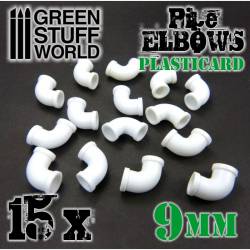 Gomiti in plastica, 9 mm.
