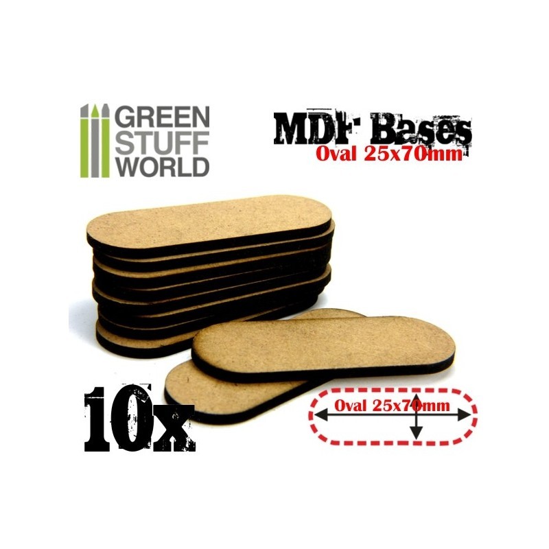 Peanas ovaladas, 25x70 mm (x10). GREEN STUFF WORLD 9133 Peanas ovaladas, 25x70 mm (x10). GREEN STUFF WORLD 9133