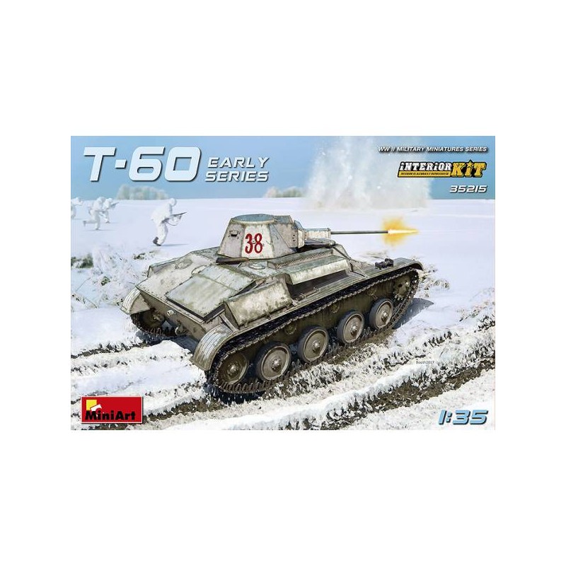 T-60, version inicial con interiores. MINIART 35215 T-60, version inicial con interiores. MINIART 35215