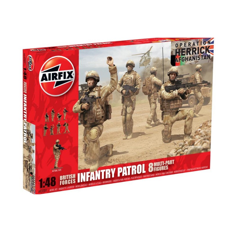 British infantry patrol, Operation Herrick. AIRFIX 03701 British infantry patrol, Operation Herrick. AIRFIX 03701