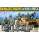 Sd.Kfz.250 engine with mechanics. DRAGON 6112