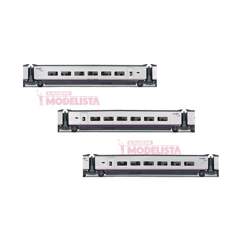 AVE S-100 coaches set, RENFE. ELECTROTREN 3521 AVE S-100 coaches set, RENFE. ELECTROTREN 3521