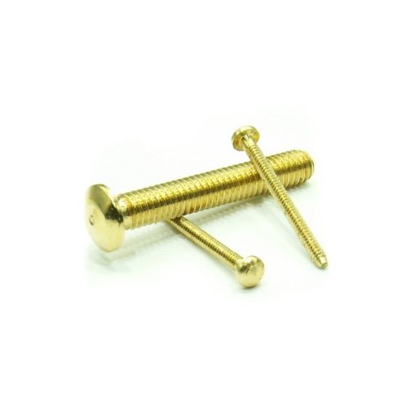 Brass Mini dome Head Bolt, M3 (x50). RB 003-55