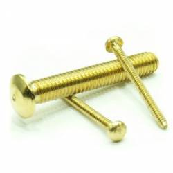 Brass Mini dome Head Bolt, M1,6 (x50). RB 003-30