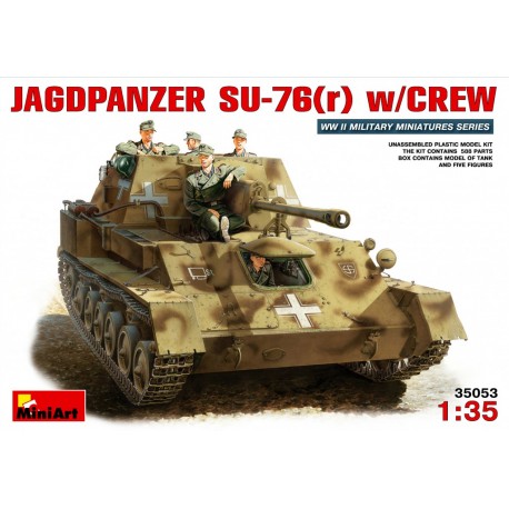 Jadpanzer SU-76(r) con su dotación. MINIART 35053