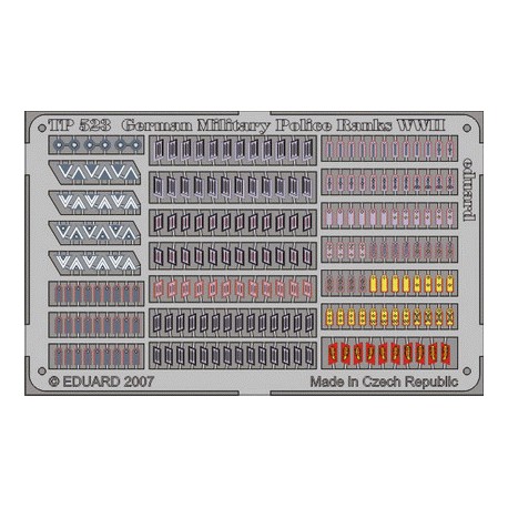 German Military Police Ranks WWII. EDUARD TP523
