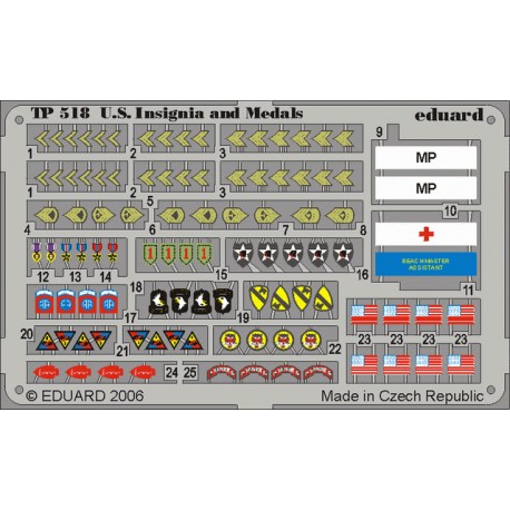 Emblemas y medallas USA, WWII. EDUARD TP518