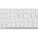 Masking: German numbers, large size. EDUARD XT009