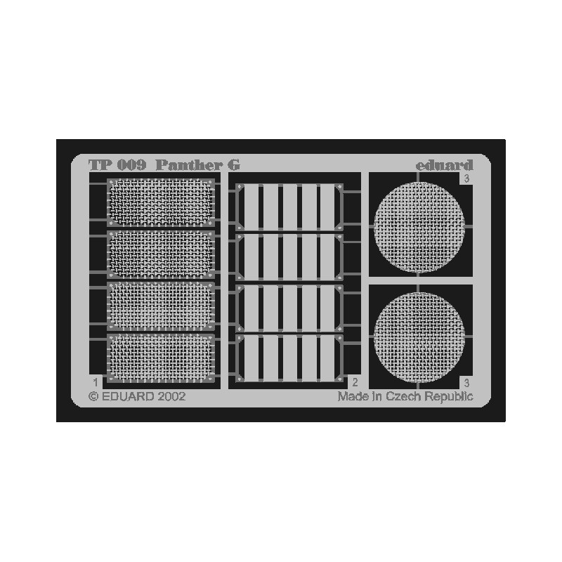 Fotograbado: Panther Ausf.G (kit Tamiya). EDUARD TP009