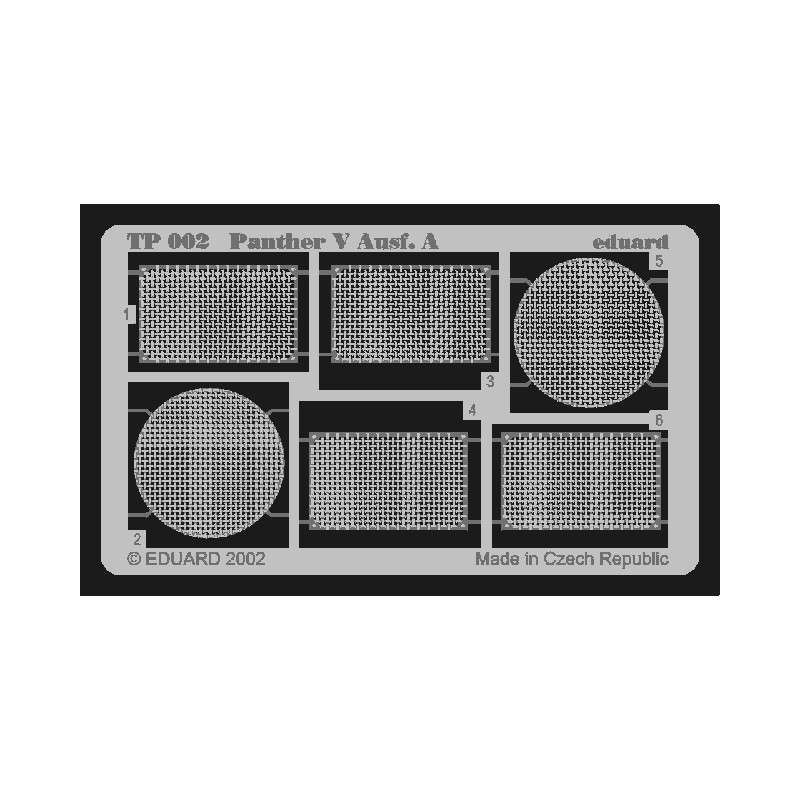 Fotograbado: Panther Ausf.A (kit Dragon). EDUARD TP002